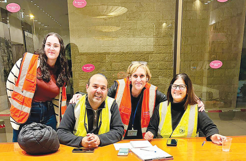 Social workers from the Miluim Chevrati organization.