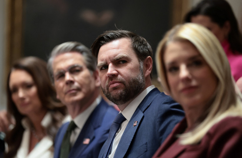 US Vice President JD Vance attend a cabinet meeting at the White House in Washington, DC, US, March 26, 2026