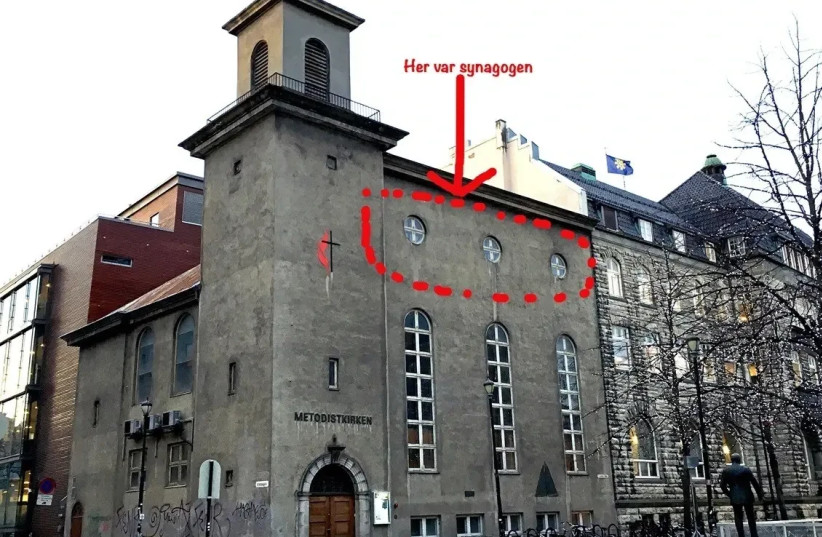 The synagogue in the attic of Trondheim's methodist church.