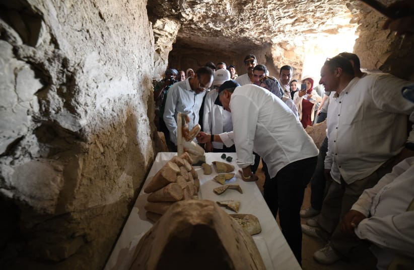 Collection of finds discovered at Draʻ Abu el-Naga’s necropolis site near Thebes, Egypt, May 19, 2026.