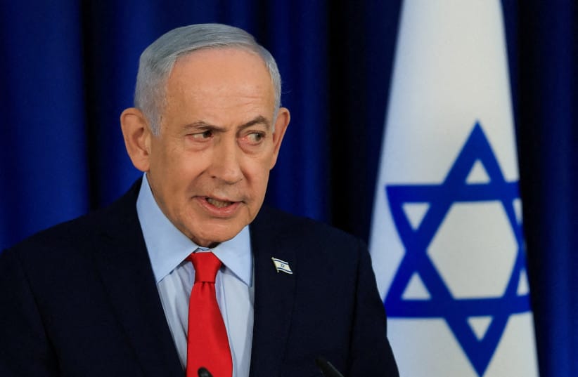 Israeli Prime Minister Benjamin Netanyahu speaks during a press conference, amid the US-Israel conflict with Iran, in Jerusalem, March 19, 2026.