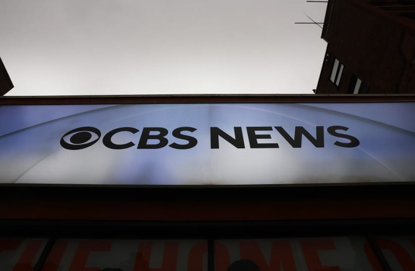 NEW YORK, NEW YORK - DECEMBER 23: CBS News signage is seen in Manhattan on December 23, 2025 in New York City. CBS News Editor-in-Chief Bari Weiss abruptly pulled from the air a 60 Minutes story that deals with Venezuelan migrants to the U.S., whom the Trump administration deported to CECOT, the not