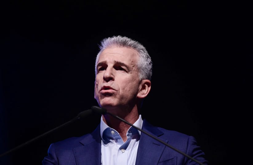 Mossad chief David Barnea attends a Conference of the Institute for National Security Studies (INSS), in Tel Aviv, on February 25, 2025.