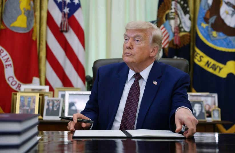 US President Donald Trump prepares to sign an executive order during an event in the Oval Office of the White House on June 03, 2026 in Washington, DC.