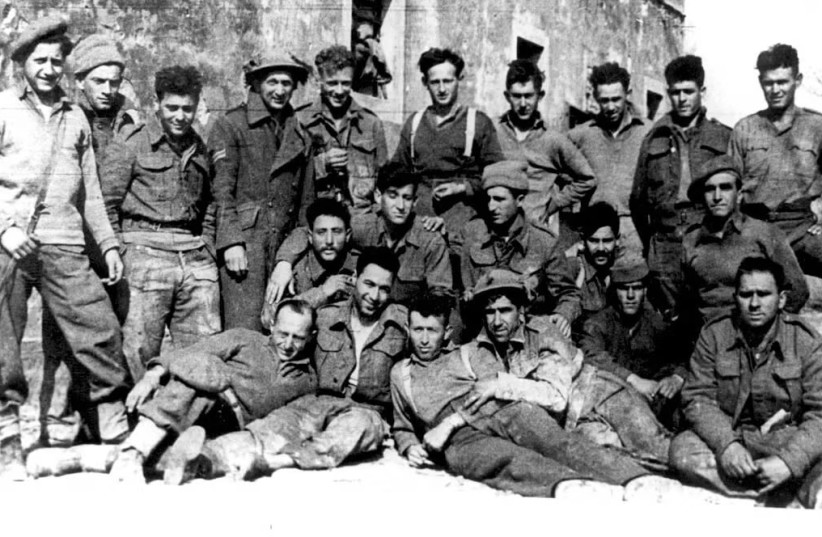 Members of the Jewish Brigade, a division of the British Army that fought Italian fascists, are seen in March 1945.