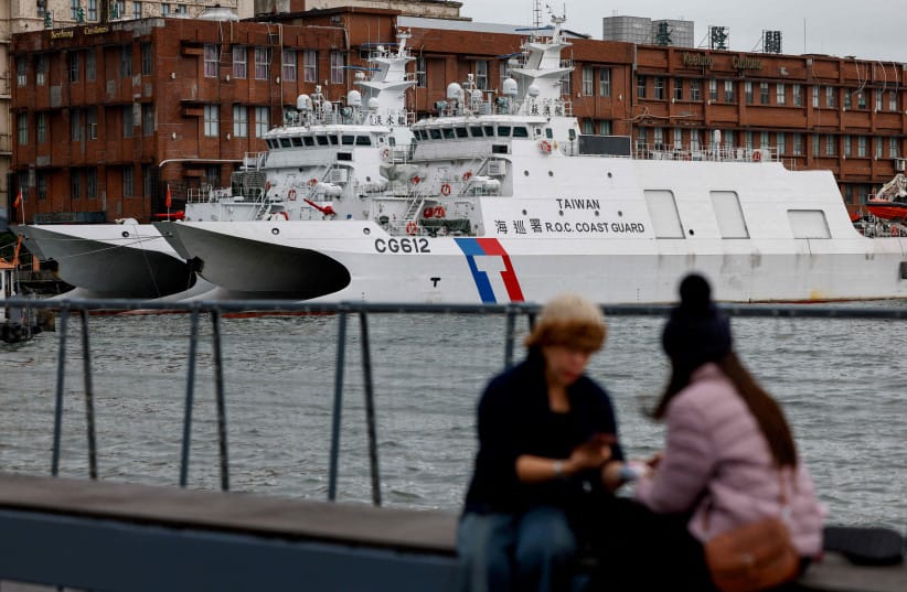 Taiwan Coast Guard patrol vessels are stationed in Keelung, as China conducts ''Justice Mission 2025'' military drills around Taiwan, in Keelung, Taiwan, December 30, 2025.