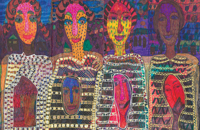Repeating patterns are depicted in many pictures.
