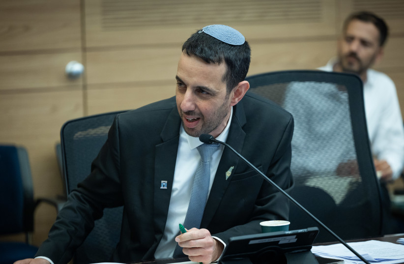 MK Ariel Kallner attends a Constitution, Law and Justice Committee meeting at the Knesset, the Israeli parliament in Jerusalem, May 19, 2026.