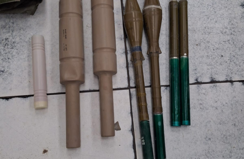 IDF finds rocket launcher, numerous other weapons in civilian home in southern Lebanon, July 7, 2026.