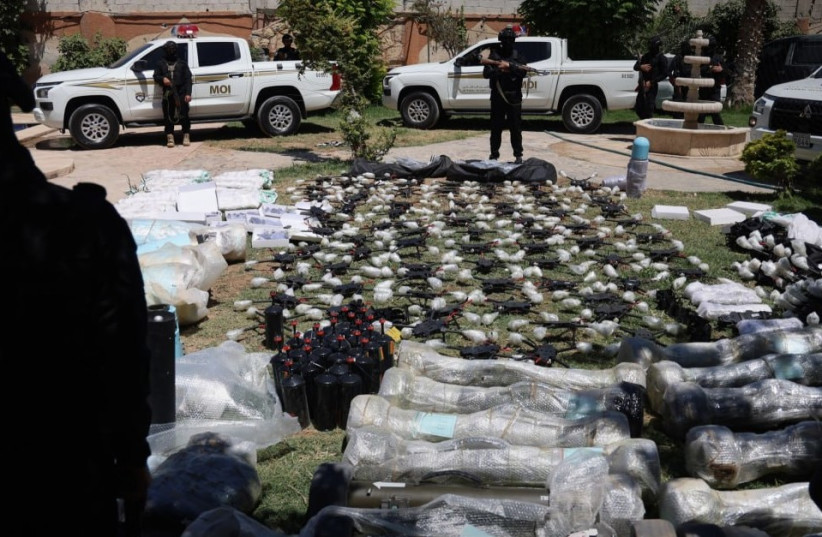 Syrian security forces seize a Hezbollah weapons shipment near the Syrian-Iraqi border, July 16, 2026.