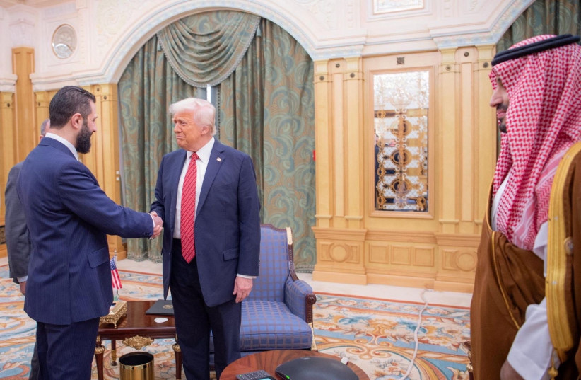 US President Donald Trump meets Syrian President Ahmed al-Sharaa during regional diplomatic talks on May 14. The Trump administration is weighing whether engagement with Damascus could produce a broader regional breakthrough.