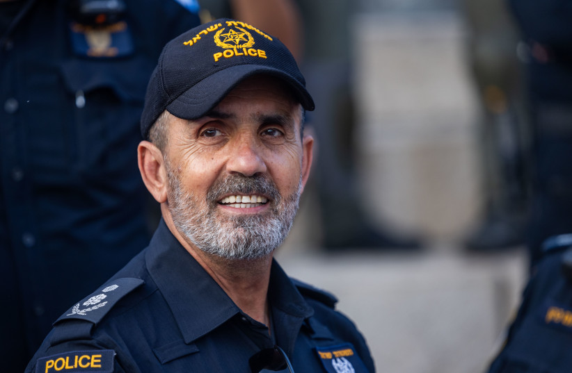 Police chief Danny Levy seen during Jerusalem Day celebrations at Damascus Gate in Jerusalem's Old City, May 26, 2025.