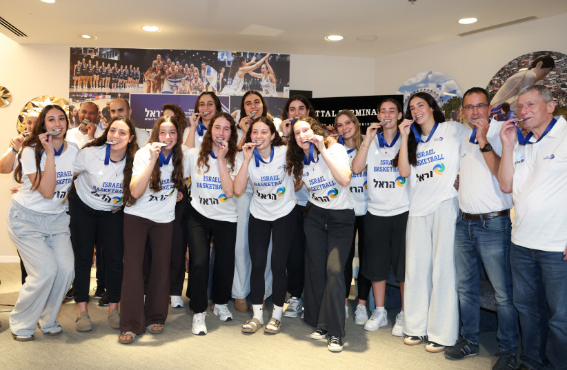 Press conference of the Israeli female basketball who finished second place in the Euro championship. July 13, 2026.