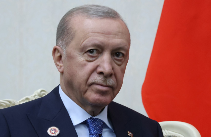 Turkish President Recep Tayyip Erdogan during a bilateral meeting on September 1, 2026 in Bishkek, Kyrgyzstan.