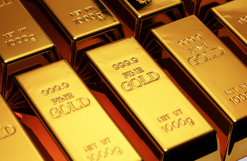 Gold bars illustration.