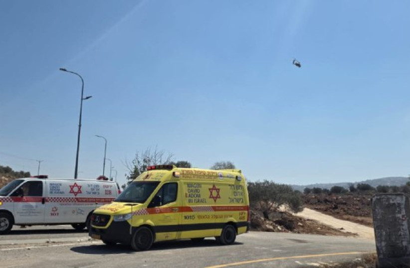 Ambulances responding to terror attack, September 7 2026.
