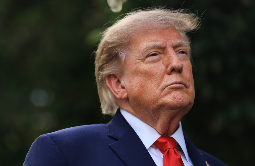 President Donald Trump looks on as New York Mayor Zohran Mamdani speaks to reporters following their meeting at Gracie Mansion on September 21, 2026, in New York City; illustrative