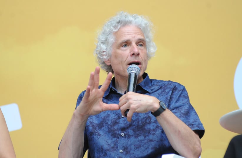 Steven Pinker speaks onstage during OZY Fest 2018 at Rumsey Playfield, Central Park on July 21, 2018 in New York City.