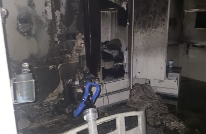 Fire at a nursing home in Bnei Brak, October 1, 2026.