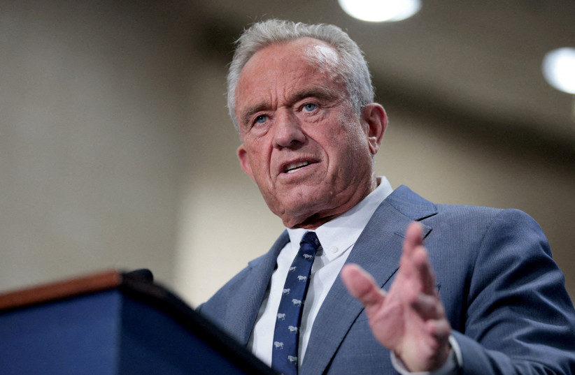 U.S. Health and Human Services Secretary Robert F. Kennedy Jr. speaks during an event on screen time harm in children at the Department of Health and Human Services in Washington, D.C., U.S., September 1, 2026.