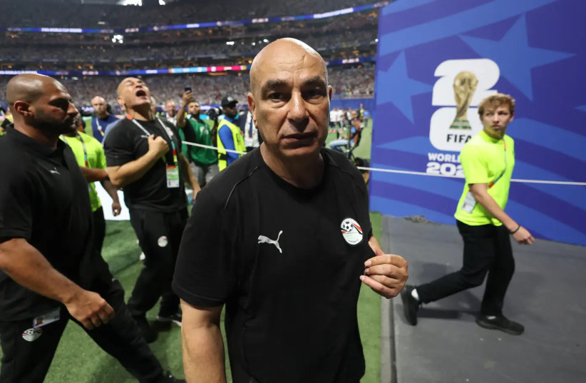 Hassan loses his temper at full time.