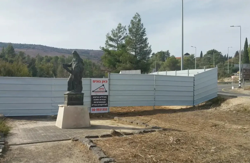 The section of the Israel National Trail in Tel Hai that was temporarily closed.