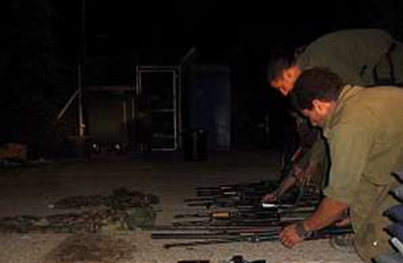captured Hiz weapons 298 (photo credit: IDF)