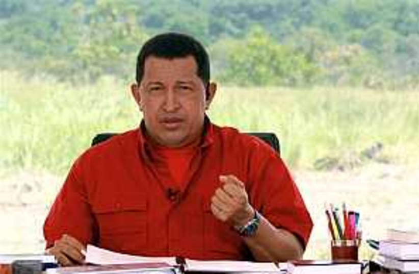 Chavez on Castro 298.88 (photo credit: AP)