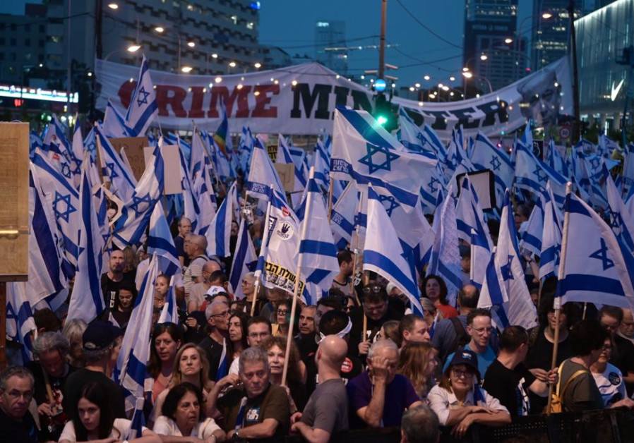 Over 200,000 protest judicial reform across Israel for 21st weekend