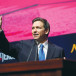 FLORIDA GOV. Ron DeSantis waves during The Jerusalem Post conference titled Celebrate the Faces of Israel at the Museum of Tolerance Jerusalem last week