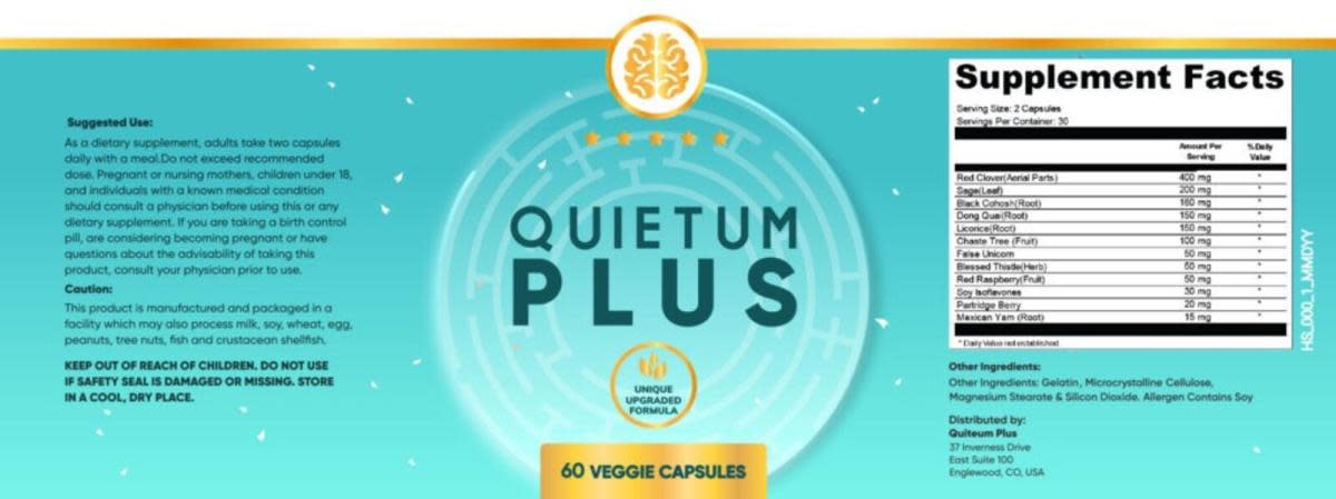  Quietum Plus Lable (credit: PR)