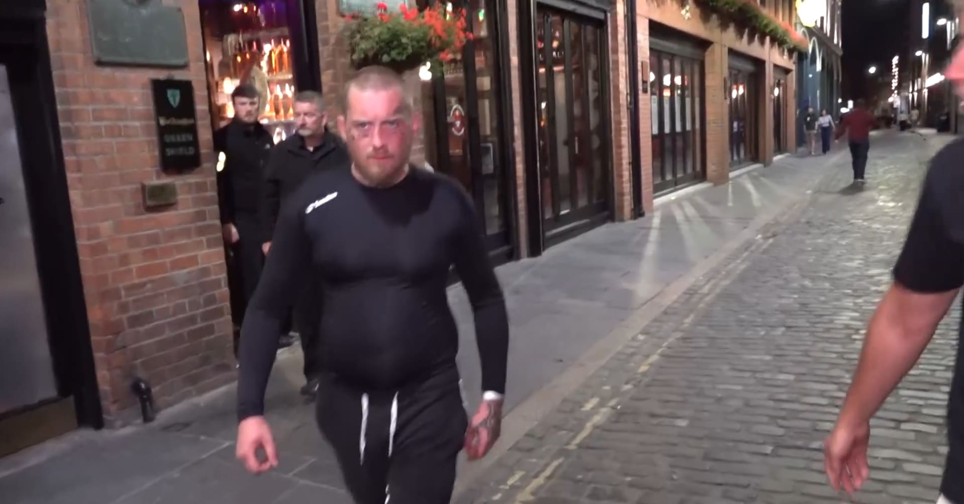 Crew from i24NEWS attacked by a man in Belfast, Ireland, August 16, 2026. (photo credit: Screenshot/X/@i24NEWS_HE)