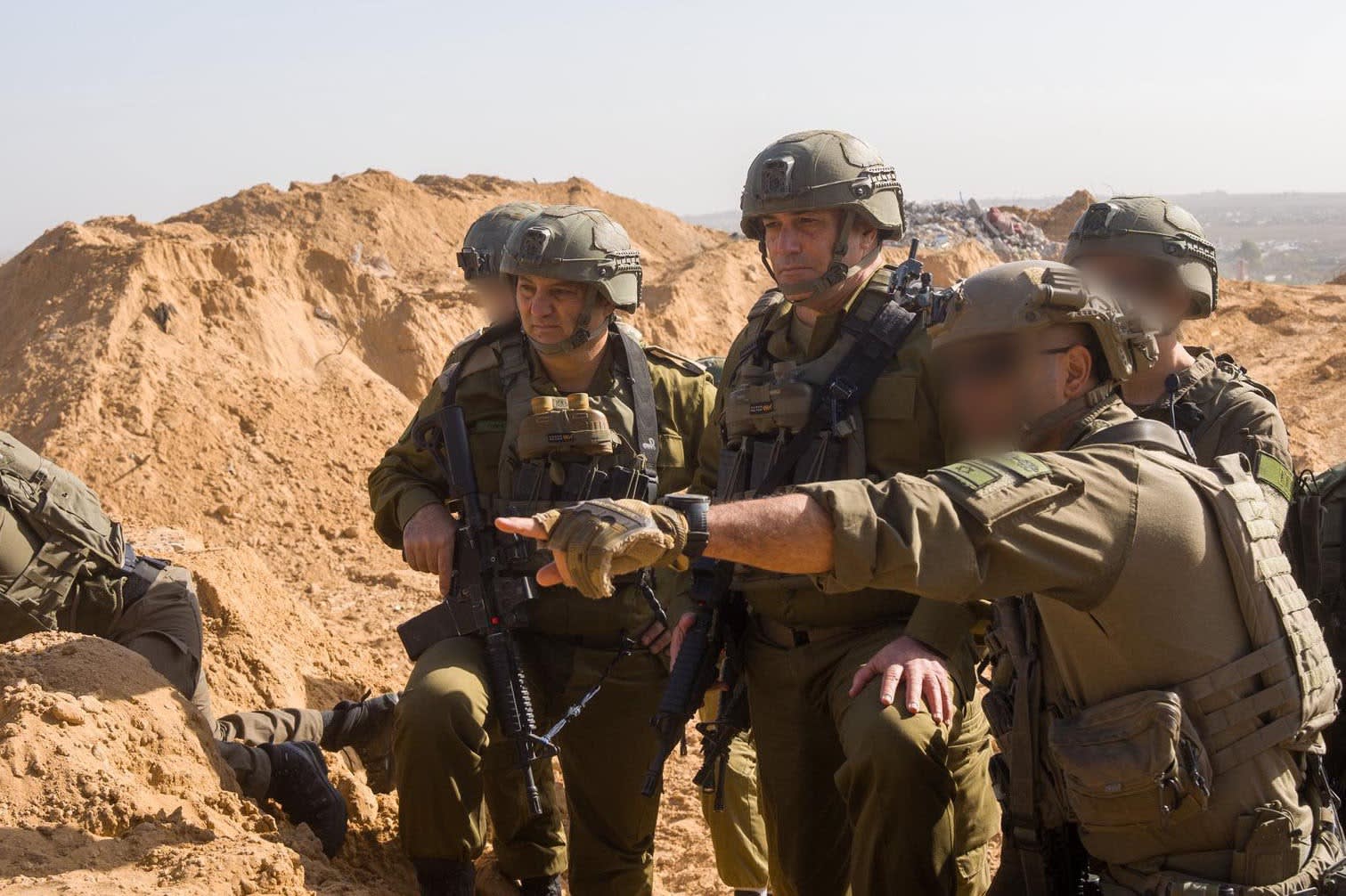IDF Chief of Staff Lt.-Gen. Eyal Zamir conducting a situational assessment in the Gaza Strip, December 7, 2025. (photo credit: IDF SPOKESPERSON