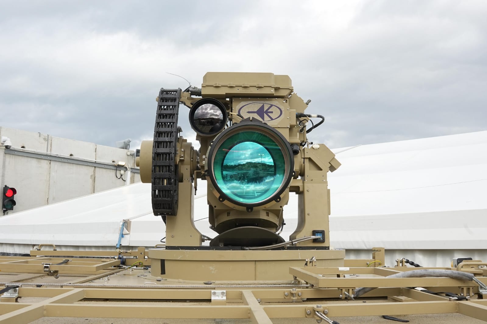 The Iron Beam laser defense system, pictured in December 2025. (photo credit: DEFENSE MINISTRY)