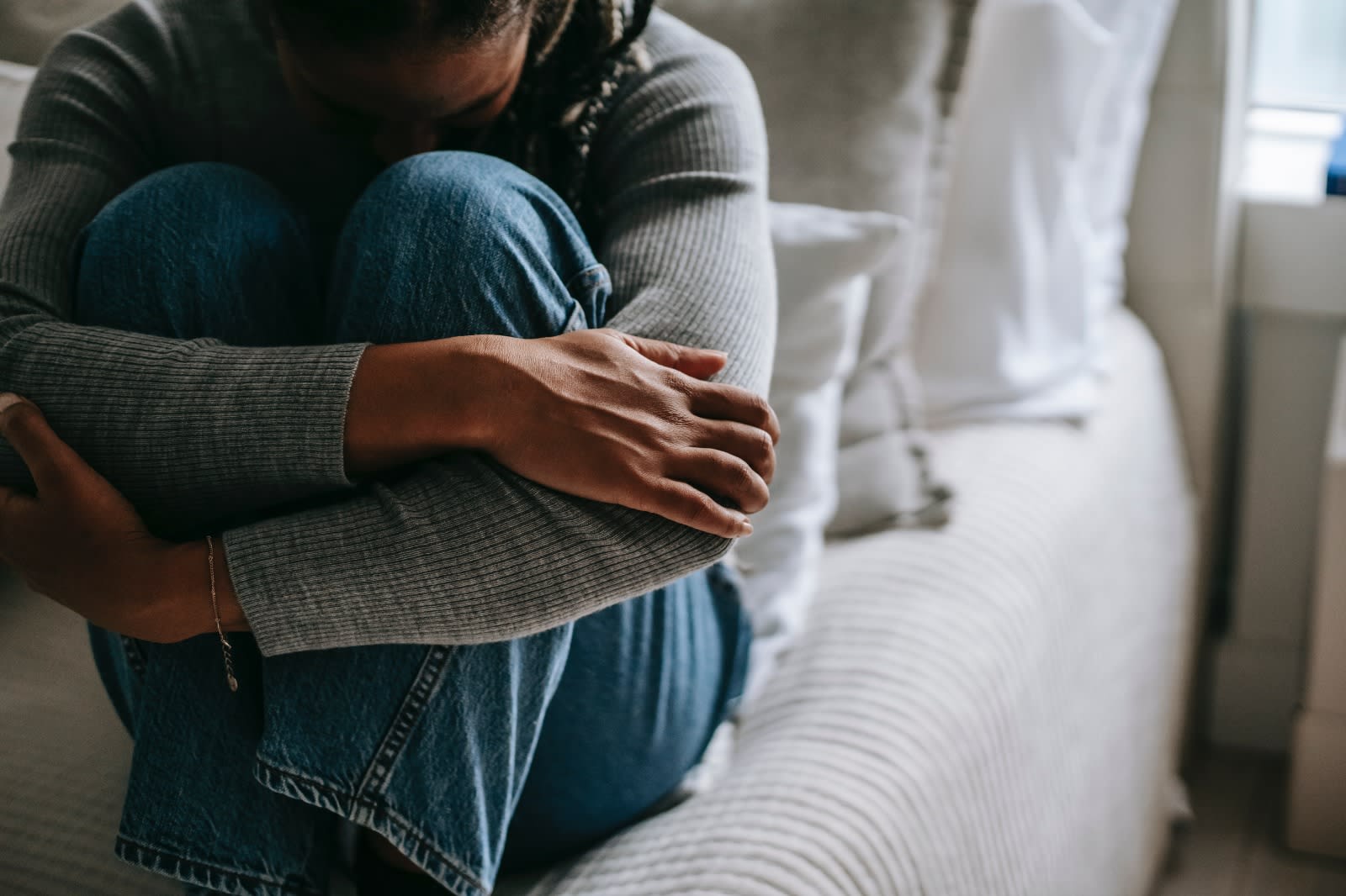 Woman in distress. (photo credit: PEXELS)