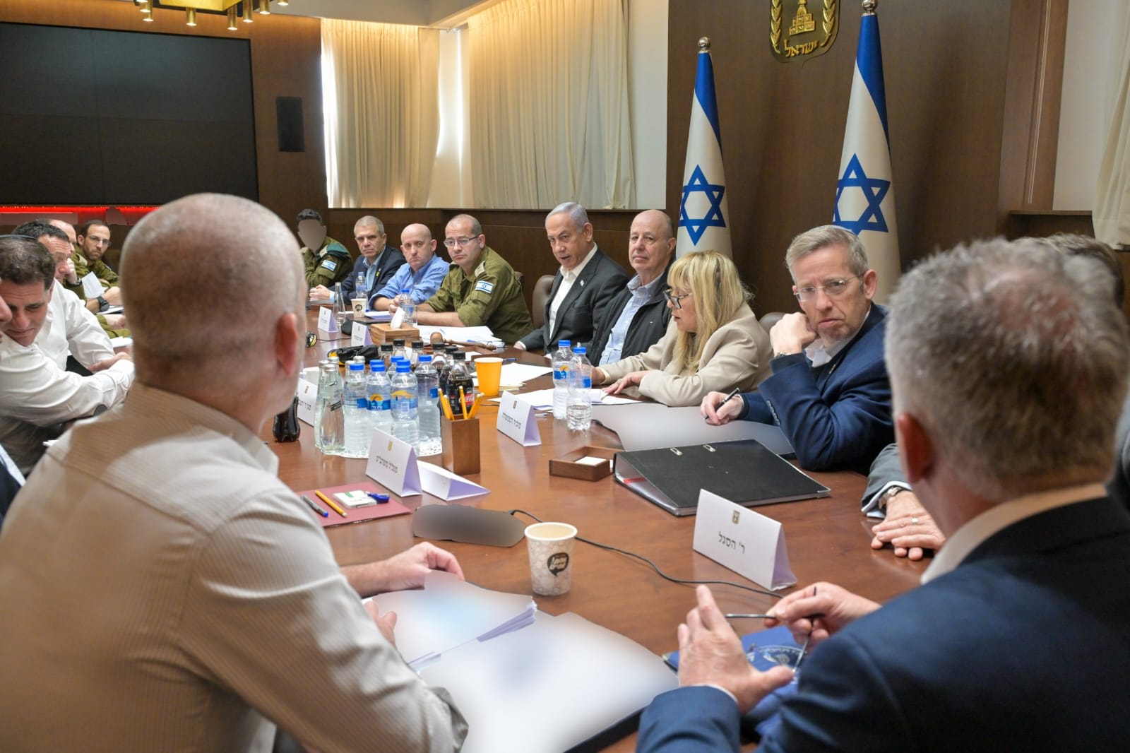 Security cabinet meets to approve hostage deal. January 17, 2025. (photo credit: KOBI GIDEON/GPO)