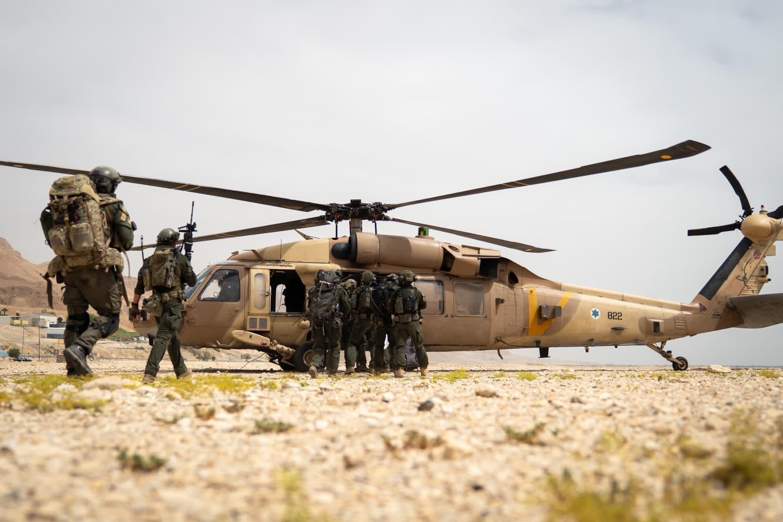 IDF forces during the “Sulfur and Fire” readiness exercise along Israel’s eastern border and the Dead Sea area on May 15, 2026.  (photo credit: IDF SPOKESPERSON