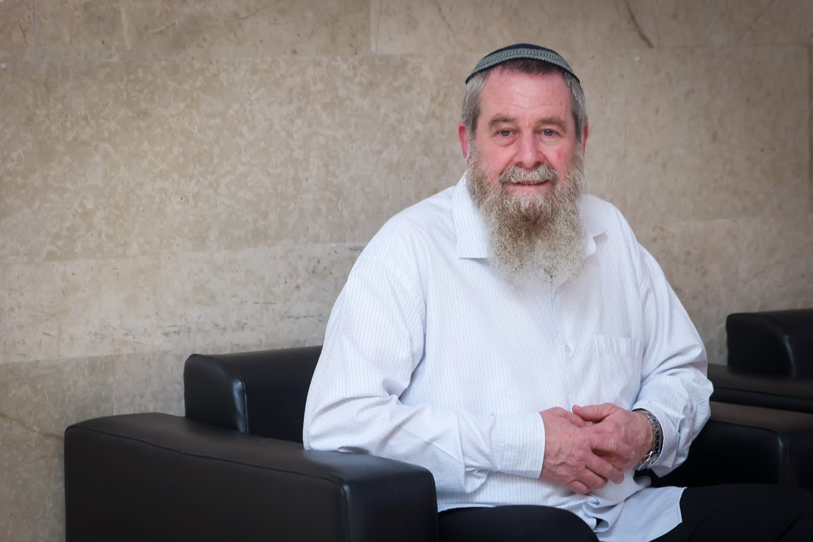 MK Avi Maoz, leader of the far-right Noam Party, speaks with the Jerusalem Post on May 17, 2026. (photo credit: MARC ISRAEL SELLEM)