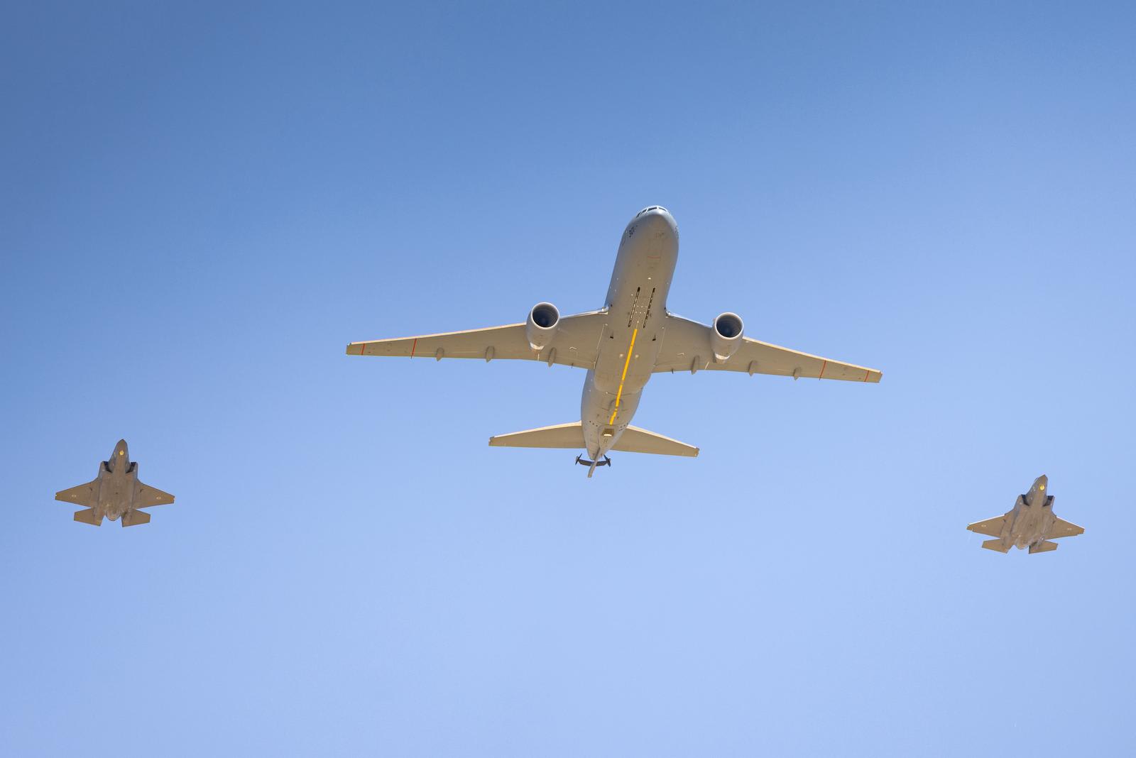 IDF receives first KC-46 aircraft from US, May 27, 2026. (photo credit: IDF SPOKESPERSON UNIT)