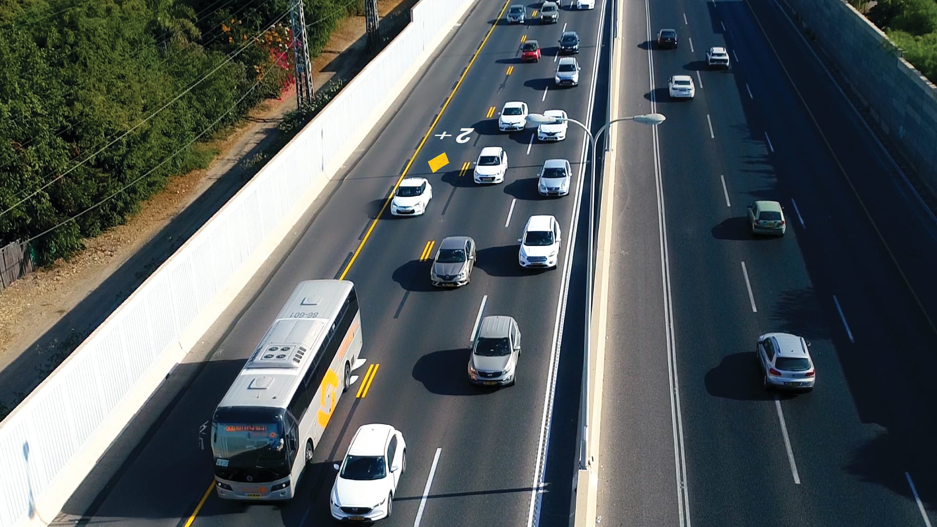 Photo of road in Israel (photo credit: AVSHALOM SHOSHANI)