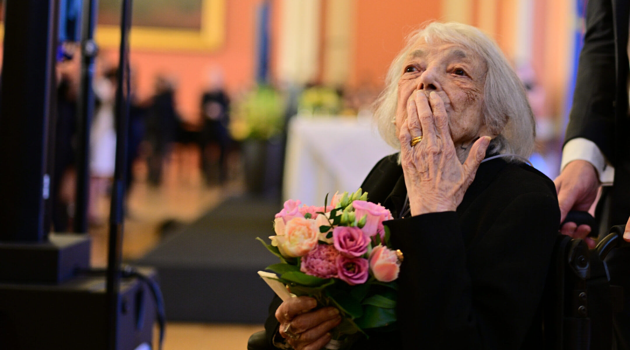 Margot Friedländer, Holocaust survivor and honorary citizen of Berlin, participates in Berlin