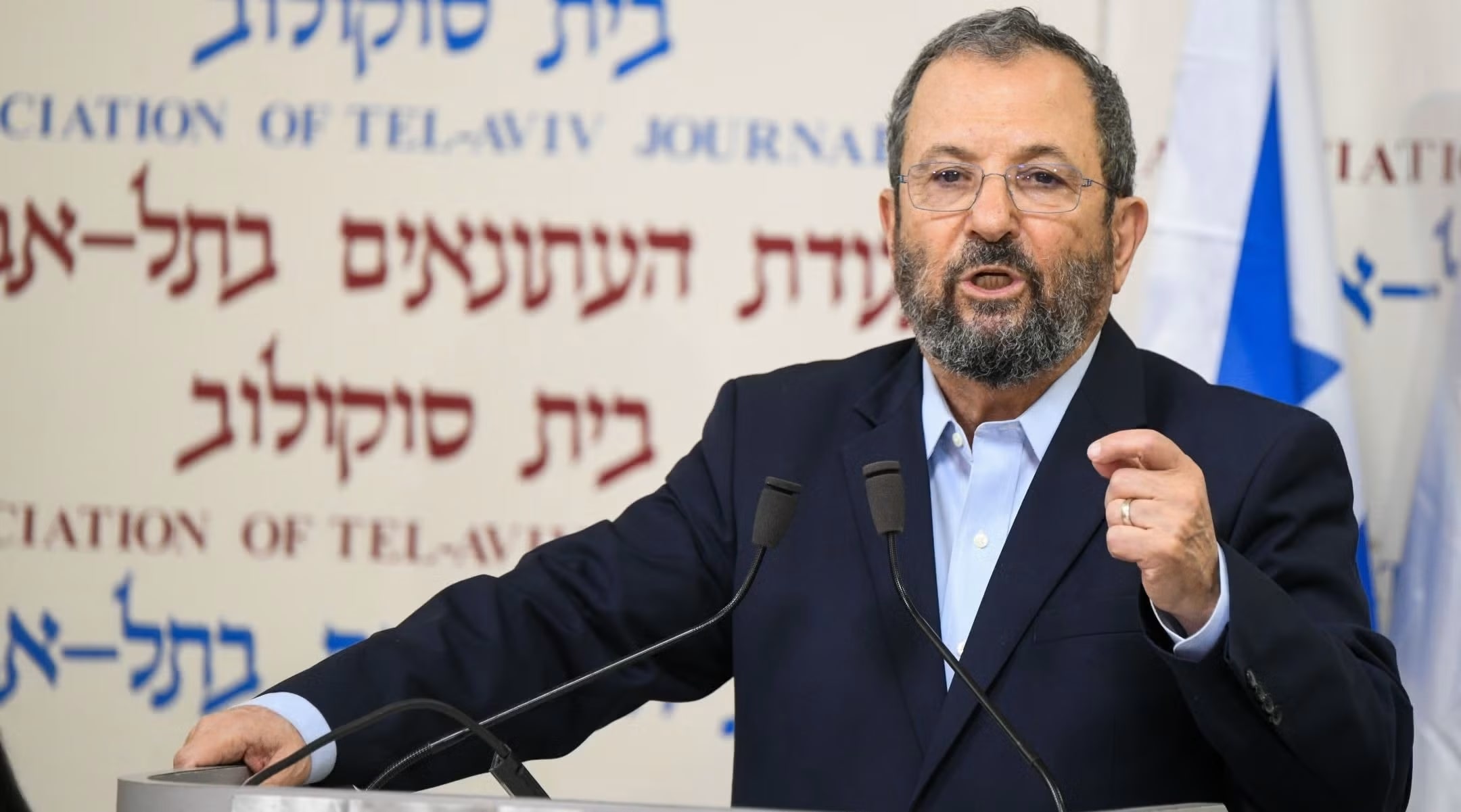 Ehud Barak, a former prime minister of Israel, announces the establishment of a new political party that he will lead, in Tel Aviv, June 26, 2019. (photo credit: FLASH90)