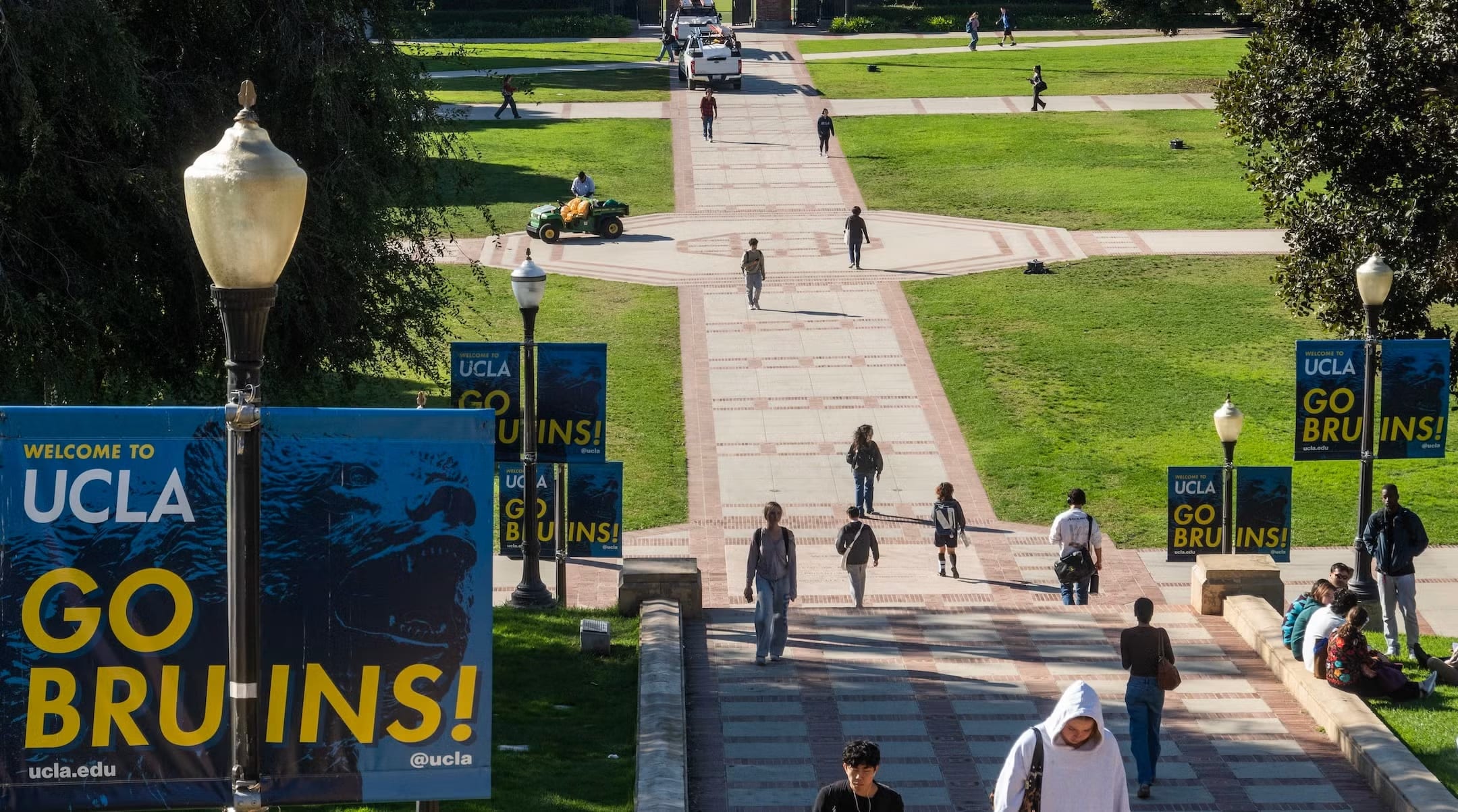 The UCLA campus seen Nov. 19, 2025. (photo credit: Myung J. Chun / Los Angeles Times via Getty Images)