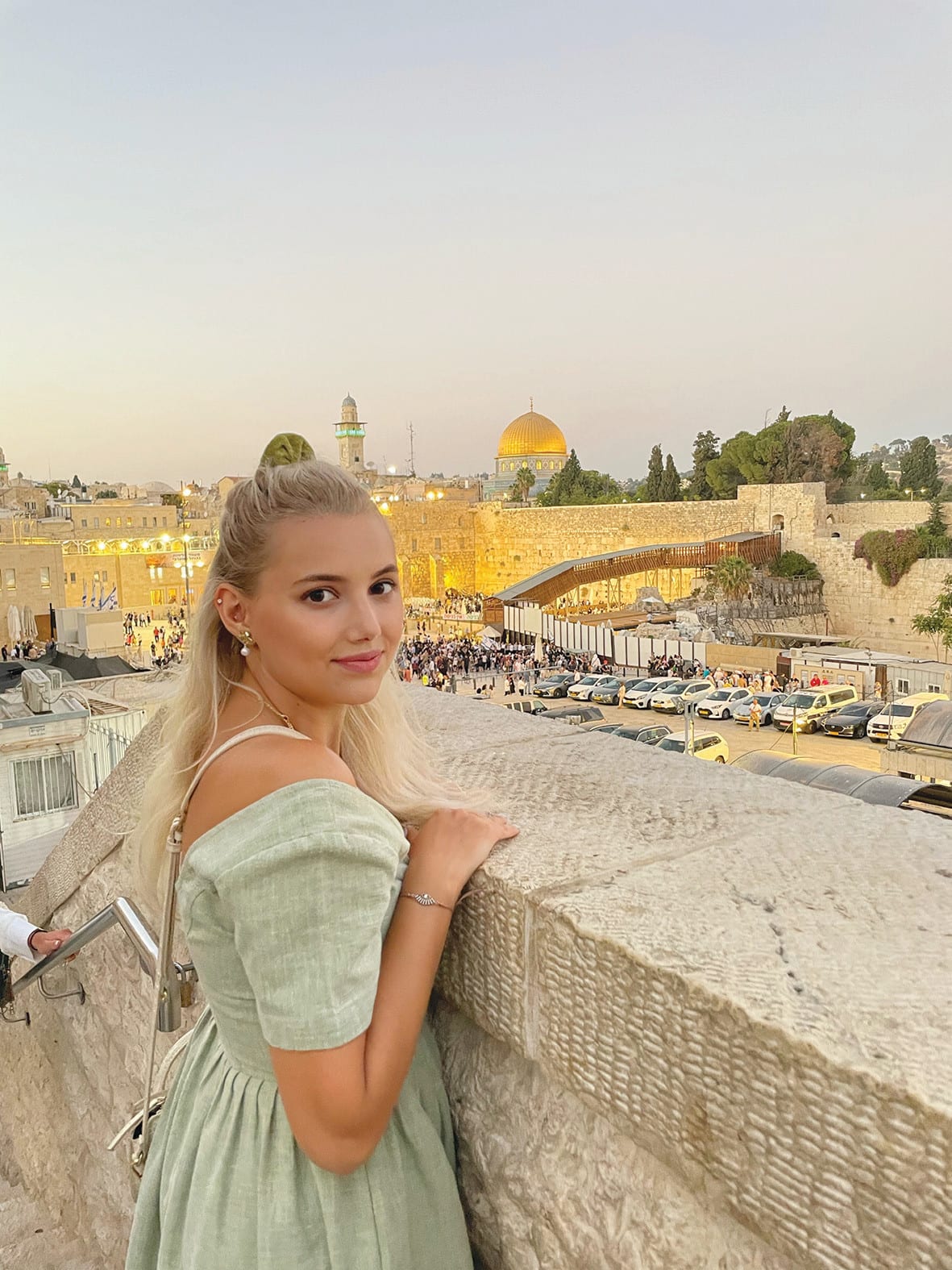 SHE HAS now chosen to live in Israel, studying political science at the Hebrew University of Jerusalem. Pictured: At the Western Wall, before the war. (photo credit: Turku Avci)