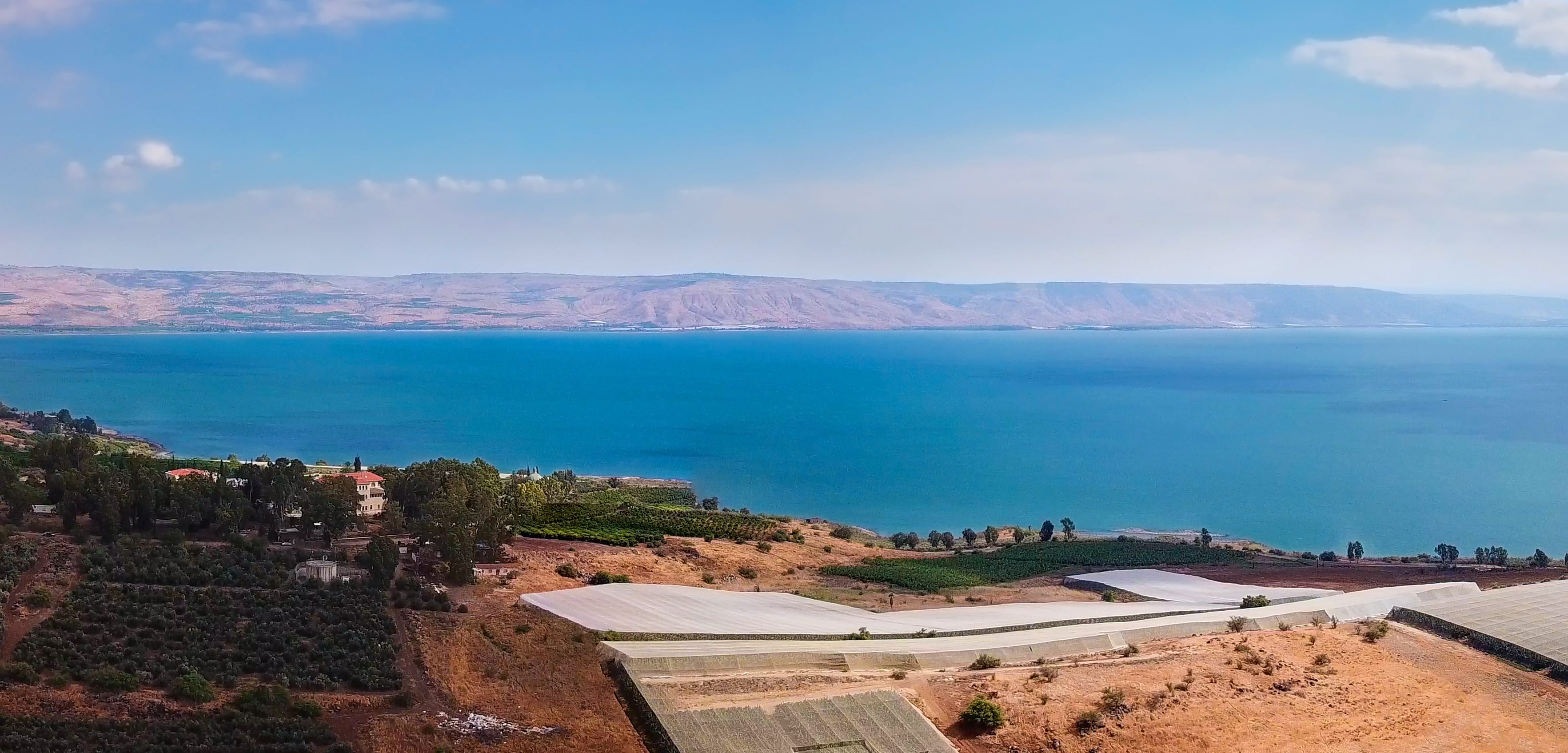 An aerial view of the Kinneret. To the casual observer, the lake, also known as the Sea of Galilee, appears to be a rare environmental success story in an era of climate uncertainty.  (photo credit: SHUTTERSTOCK)