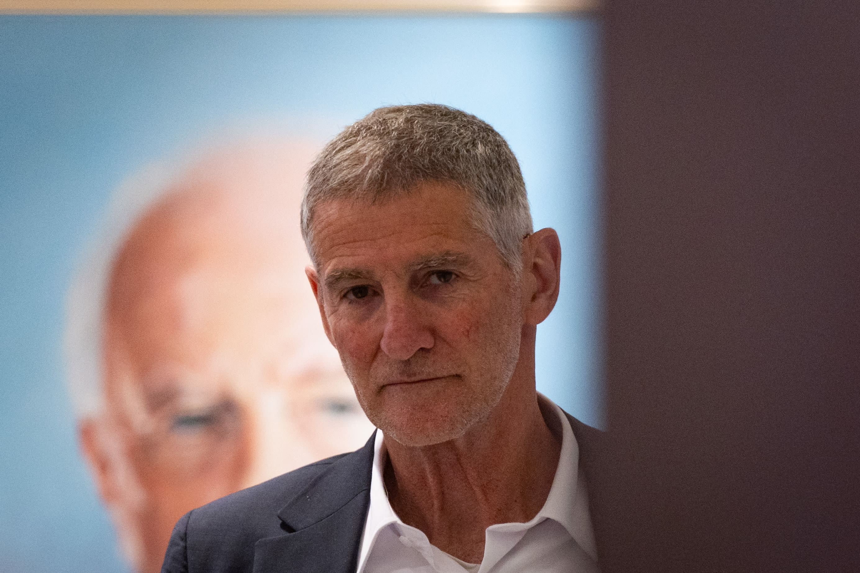 Leader of the Democrats party Yair Golan leads a faction meeting at the Knesset, the Israeli parliament in Jerusalem, on March 16, 2026. (photo credit: YONATAN SINDEL/FLASH90)