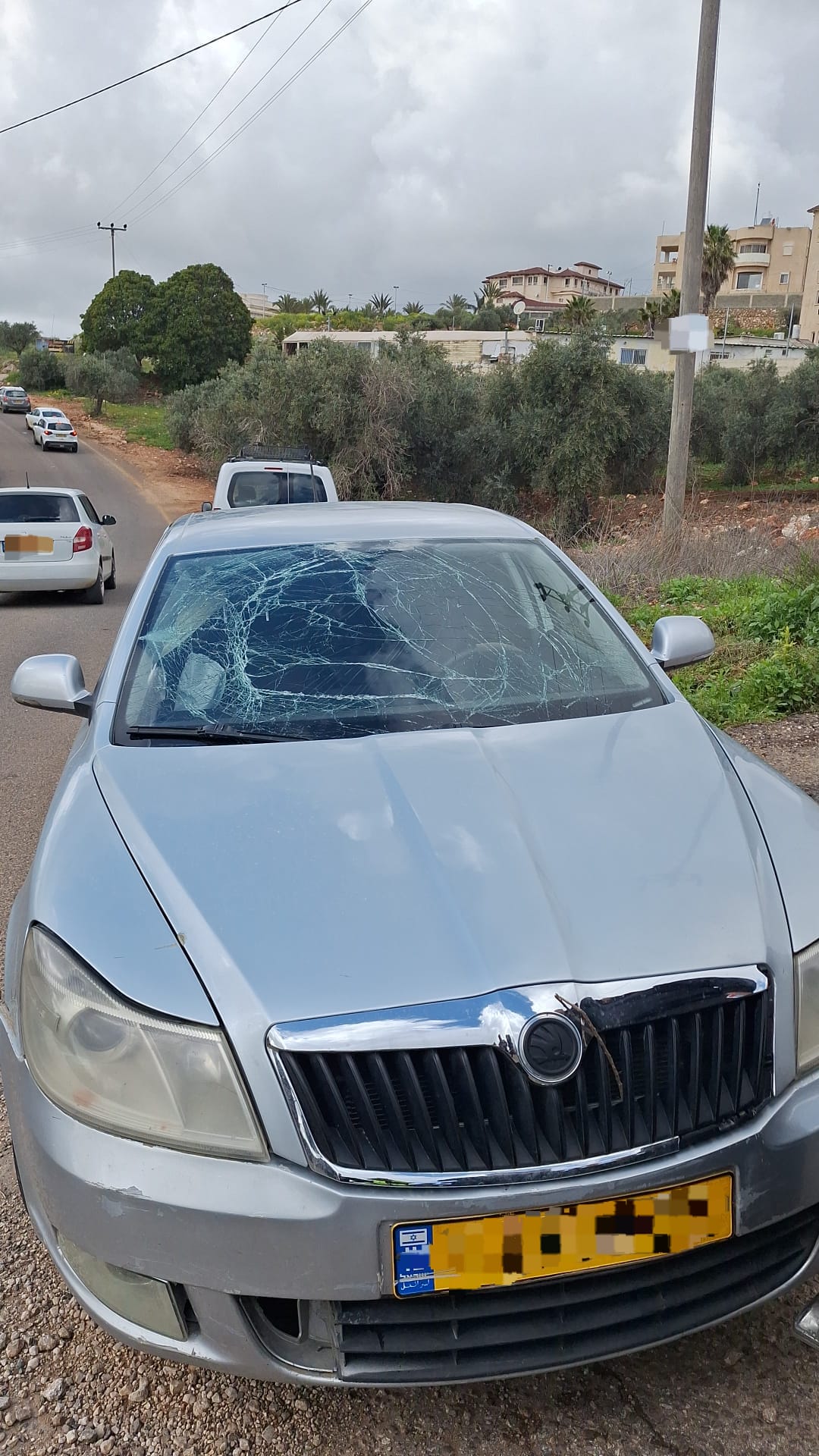 A CAR damaged by an Iranian missile, April 5, 2026. (photo credit: MAGEN DAVID ADOM)