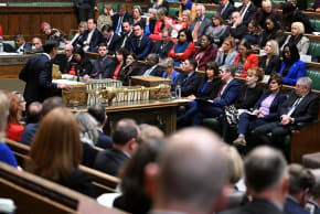  British Prime Minister Rishi Sunak speaks during the Prime Minister's Questions at the House of Commons in London, Britain, December 14, 2022
