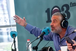  Israeli radio presenter Yinon Magal attends the Muni Expo 2024 conference in Tel Aviv, on June 10, 2024