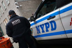 A New York City Police Department (NYPD) vehicle is seen outside the Israeli Consulate building in Manhattan, New York City, US, May 22, 2025